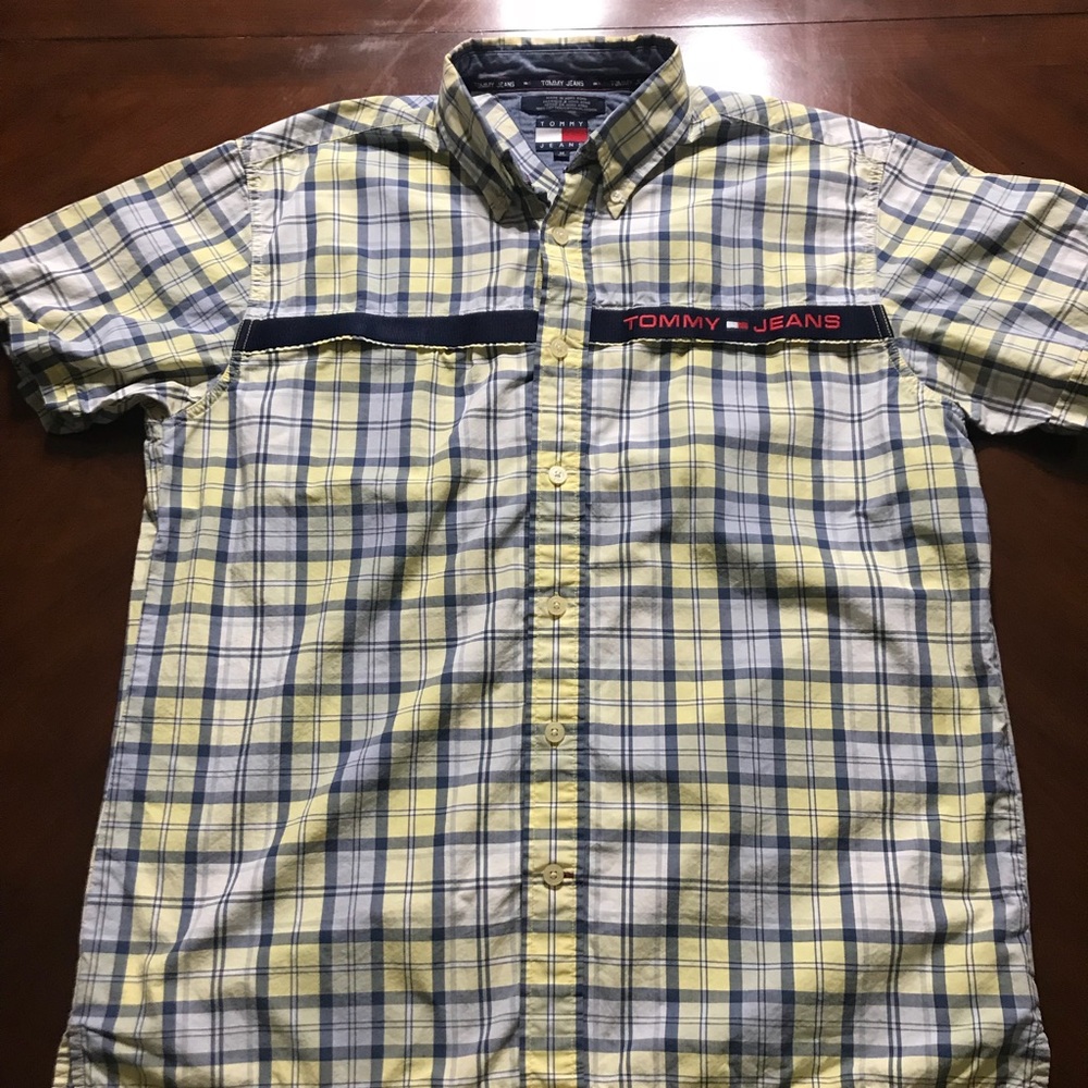 Vintage Tommy Hilfiger Jeans Plaid Shirt Size M